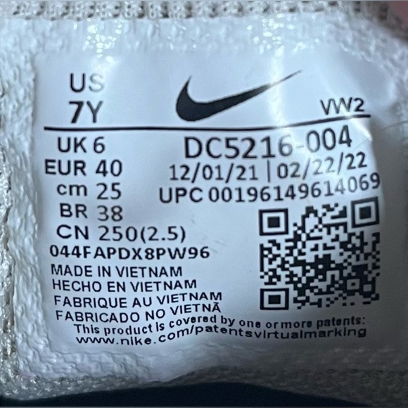 Nike Air Zoom Crossover Womens Sz 8.5 (7Y) Shoes Sneakers Blk Orange DC5216-004 - Picture 8 of 8